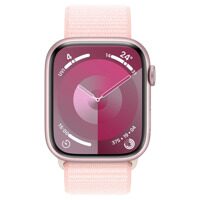 Apple Watch Series 9 GPS 41mm Aluminum Pink Case with Light Pink Sport Loop