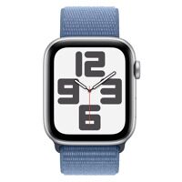 Apple Watch SE (2023) GPS 44mm Aluminum Case Silver with Winter Blue Sport Loop