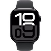 Apple Watch Series 10 GPS 46mm Jet Black Aluminum Case with Black Sport Band