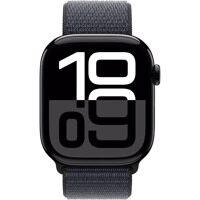 Apple Watch Series 10 GPS 46mm Jet Black Aluminum Case with Ink Sport Loop